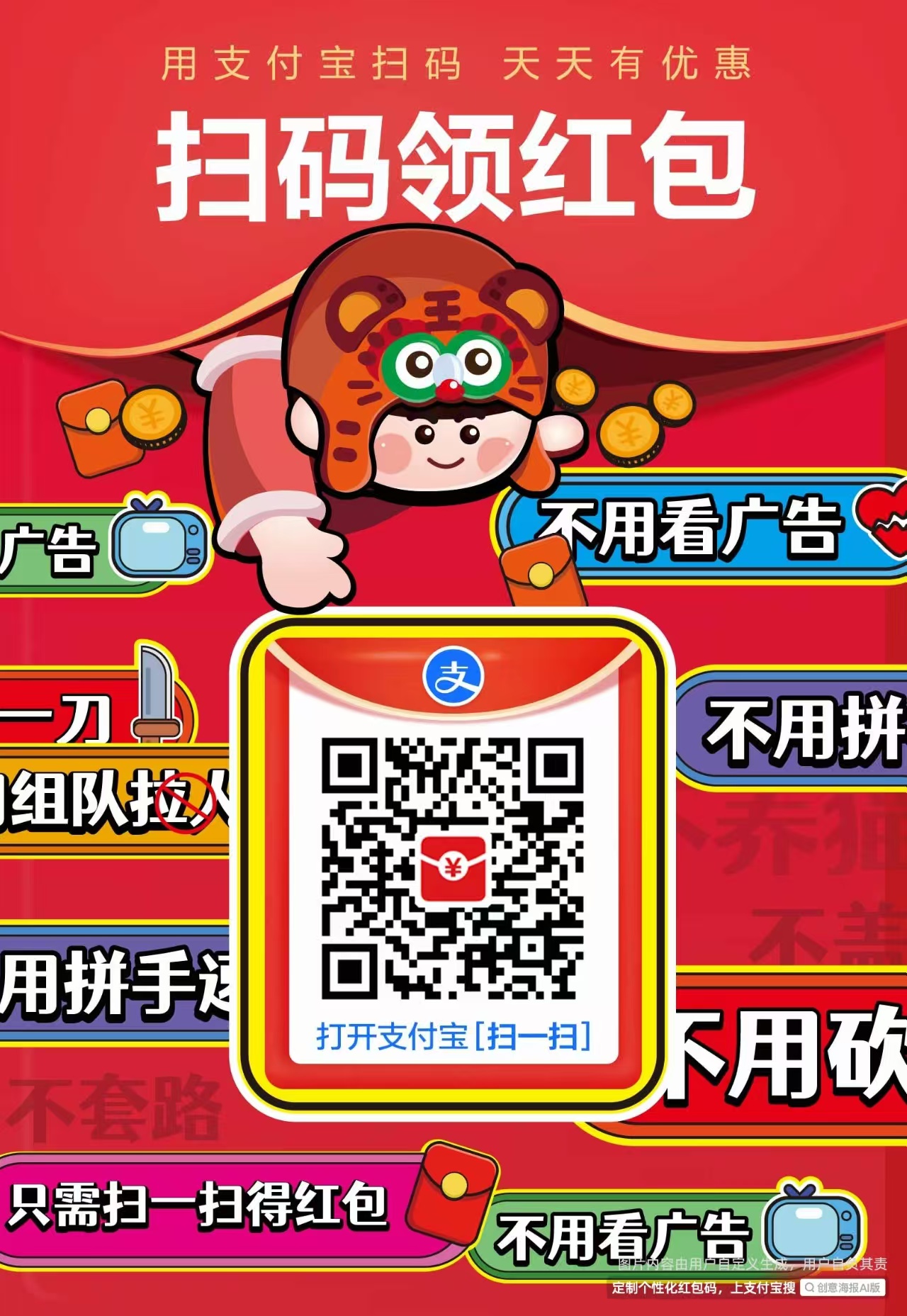 支付宝又疯了!红包金额大增 - 无套路每天能领取,直接可用